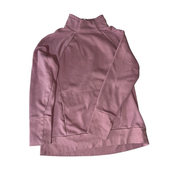 FABLETICS Zaylee Funnel Neck Tunic Sweatshirt Dusty Pink Medium Cozy Soft Casual - Picture 2 of 9